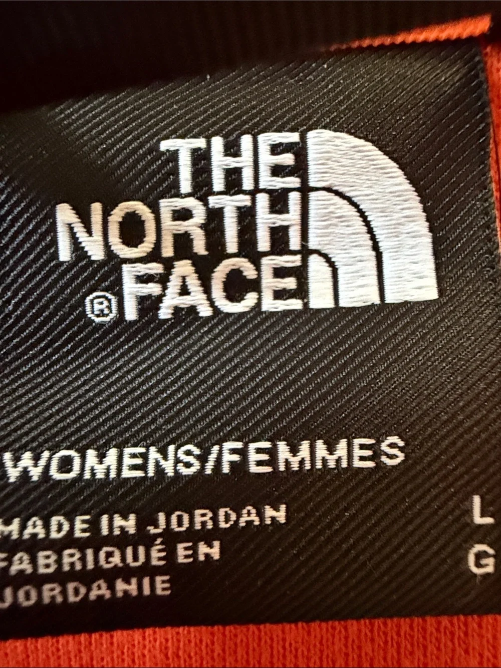 The North Face orange hoodie size Large - Picture 5 of 8